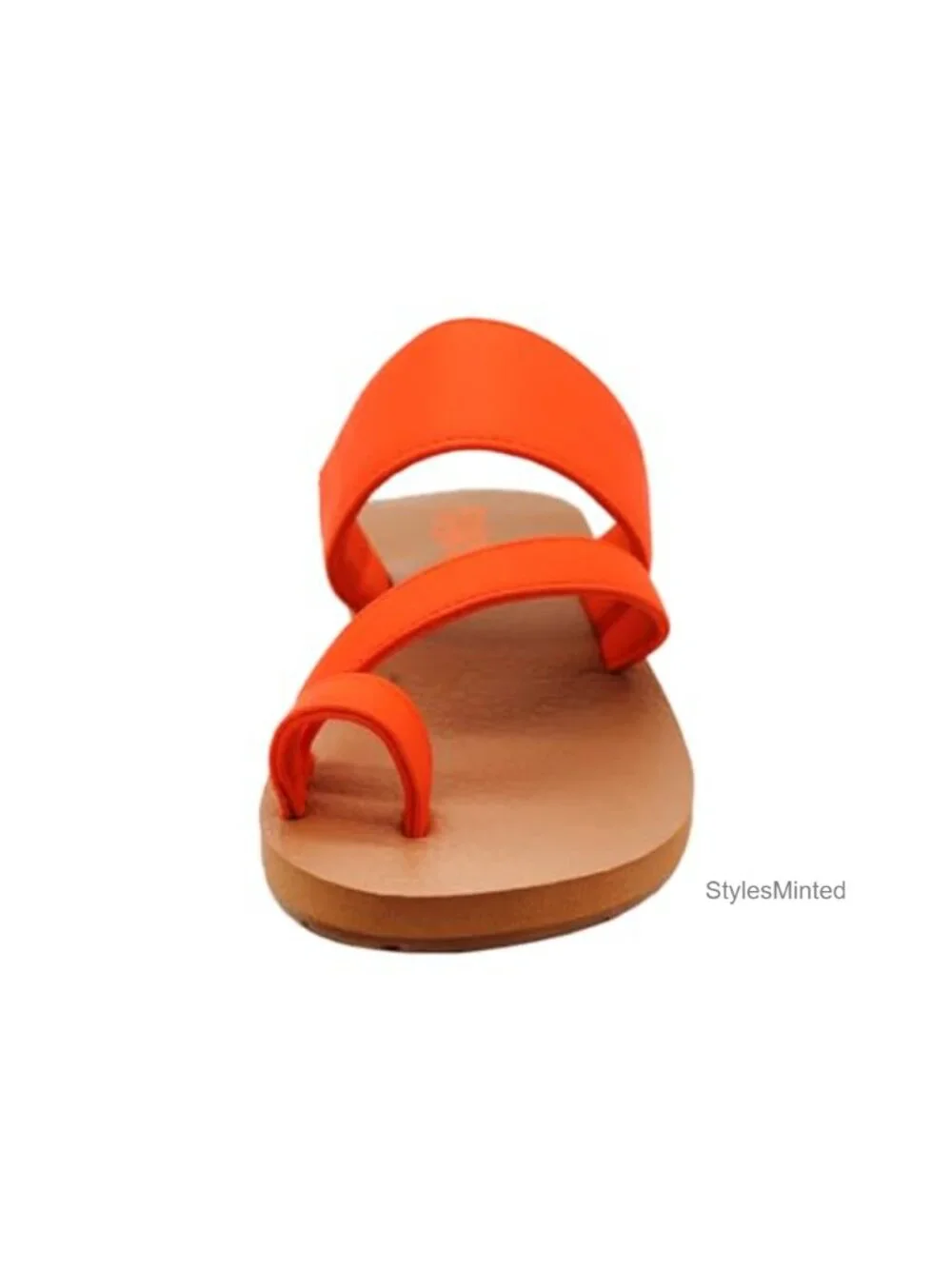 Asymmetrical Faux Canvas Thong Sandals Yoga Mat Footbed Arch Support Water